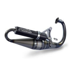 POLINI Team 4 Full Exhaust System - Black Aluminium Piaggio
