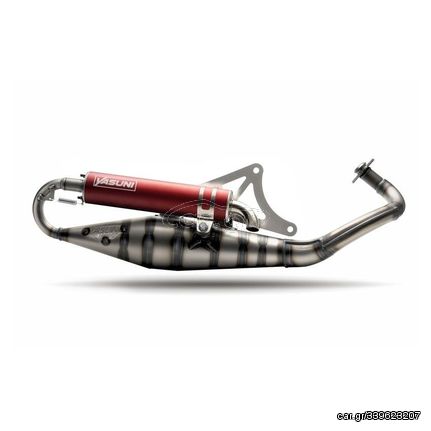 YASUNI Carrera 10 Full Exhaust System Red  - Piaggio