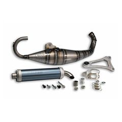 MALOSSI Scooter Racing MHR Team Full Exhaust System - Aluminium Nitro blue
