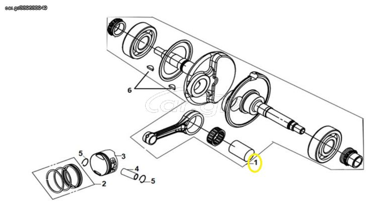 Στρόφαλος Sym Jet-x 125 Lc Abs E5 13000-ZBC-000