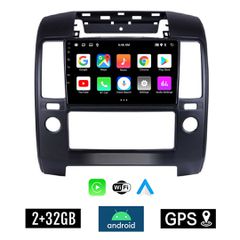 KIROSIWA 2+32GB NISSAN NAVARA D40 (2006-2011) Android οθόνη αυτοκίνητου 2GB με GPS WI-FI (ηχοσύστημα αφής 9" ιντσών Youtube Playstore MP3 USB Radio Bluetooth Mirrorlink εργοστασιακή, 4x60W, AUX, D 40)