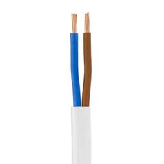 Καλώδιο εύκαμπτο με διατομή 2x2,5mm² H05VV-F σε λευκό χρώμα