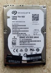 Δίσκος HDD 500 GB Seagate Laptop Thin SATA 2.5" (αμεταχείριστος)