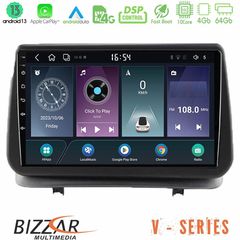 Bizzar V Series Renault Clio 2005-2012 10core Android13 4+64GB Navigation Multimedia Tablet 9"