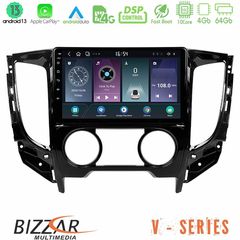 Bizzar V Series Mitsubishi L200 2016- & Fiat Fullback (Manual A/C) 10core Android13 4+64GB Navigation Multimedia Tablet 9"
