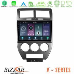 Bizzar V Series Jeep Compass/Patriot 2007-2008 10core Android13 4+64GB Navigation Multimedia Tablet 10"