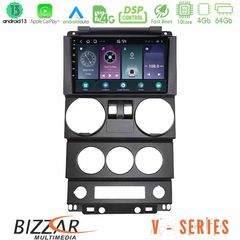 Bizzar V Series Jeep Wrangler 2Door 2008-2010 10core Android13 4+64GB Navigation Multimedia Tablet 9"