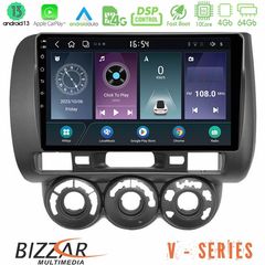 Bizzar V Series Honda Jazz 2002-2008 (Manual A/C) 10core Android13 4+64GB Navigation Multimedia Tablet 9"