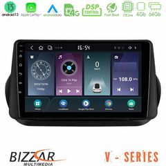 Bizzar V Series Fiat Fiorino/Citroen Nemo/Peugeot Bipper 10core Android13 4+64GB Navigation Multimedia Tablet 9"