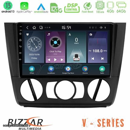 Bizzar V Series BMW 1Series E81/E82/E87/E88 (MANUAL A/C) 10core Android13 4+64GB Navigation Multimedia Tablet 9"