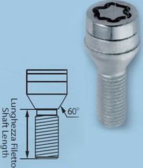 Lampa Μπουλονια Ασφαλειας 12x1,5 22,1mm (17) Κωνικα A100 - (MG27204SU)