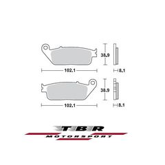 ΤΑΚΑΚΙ BRAKE PADS TBR716 PR-1BMW  C EVOLUTION 0 14 FRONT - L / R