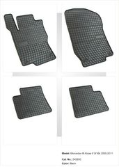 Refref πατάκια Από Λάστιχο για Mercedes ML W164 2005-2013 / GL X164 - Μαύρα 4 Τεμάχια