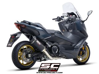 Sc Project Ολόσωμη Εξάτμιση SC1-R 2-1 Full Carbon  Yamaha TMAX 560 2022 - 2024 Racing Version Χωρις Προδιαγραφές Θορύβου