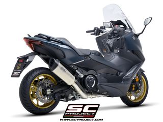 Sc Project Ολόσωμη Εξάτμιση SC1-R 2-1 Titanium/Carbon End Yamaha TMAX 560 2022 - 2024 Racing Version Χωρις Προδιαγραφές Θορύβου(Η Τιμή ειναι ενδεικτική,Ρωτήστε μας για την προσφορά μας)