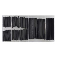 ΣΕΤ Μαύροι Σωλήνες Συρρίκνωσης Sonic, Shrinking tube assortment. 127-piece set