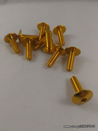 ΒΙΔΕΣ 6X20mm ΧΡΥΣΟ  ΣΕΤ(10ΑΔΑ)