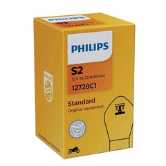 ΛΑΜΠΑ PHILIPS S2 12V 35-35W, PH12728 MOTOPAPADOGIANNIS 