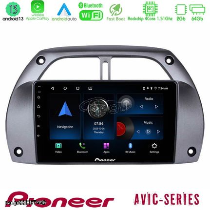 Pioneer AVIC 4Core Android13 2+64GB Toyota RAV4 2001 - 2006 Navigation Multimedia Tablet 9"