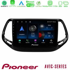 Pioneer AVIC 4Core Android13 2+64GB Jeep Compass 2017 Navigation Multimedia Tablet 10"