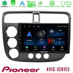 Pioneer AVIC 4Core Android13 2+64GB Honda Civic 2001-2005 Navigation Multimedia Tablet 9"
