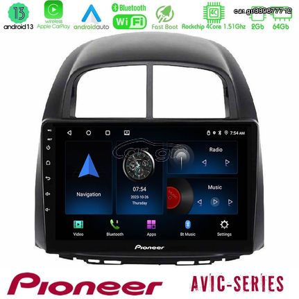 Pioneer AVIC 4Core Android13 2+64GB Daihatsu Sirion/Subaru Justy Navigation Multimedia Tablet 10"