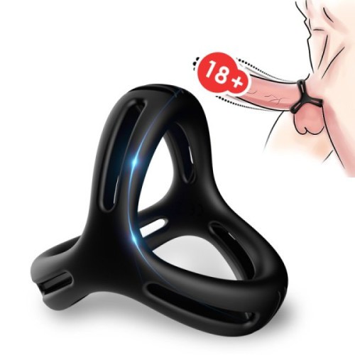 TOYBOY STAY HARD Triangle splitter ring BLACK