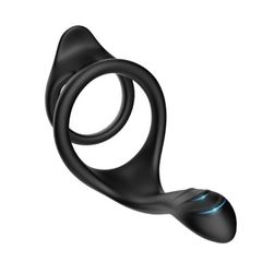 TOYBOY STAY HARD dual silicone rings with tail