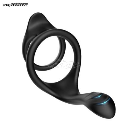 TOYBOY STAY HARD dual silicone rings with tail