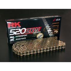 PARTS ΑΛΥΣΙΔΑ RK  Χ-RING 520-130 GOLD/BLACK GB520ZXW 130 LINK 520 XW-RING