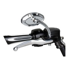 NESS BEVELED CATS EYE MIRROR CHROME-thumb-1