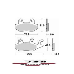 ΜΕΤΑΛΛΙΚΑ ΤΑΚΑΚΙΑ SINTER METAL PADS TBR725