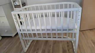 Κρεβατάκι μωρού BabyBay Comfort Eco Bed γερμανικής κατασκευης με στρώμα & 3 σεντόνια αχρησιμοποιητο