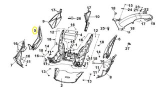 Δάπεδο Πατώματος Δεξί Sym Jet-x 125 Lc Abs E5 81141-XN1-000