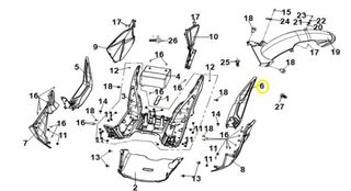 Δάπεδο Πατώματος Αριστερό Sym Jet-x 125 Lc Cbs E5 81142-XN1-000