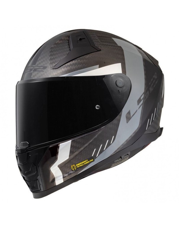 LS2 FF811 Vector II Carbon Grid Matt Black/Grey