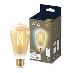 WiZ Smart Λάμπα Wi-Fi BLE 50W ST64 E27 920-50 Amb 1PF/6