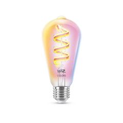 WiZ Smart Λάμπα Wi-Fi BLE 40W ST64 E27 822-65 RGB CL 1PF