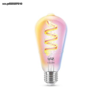 WiZ Smart Λάμπα Wi-Fi BLE 40W ST64 E27 822-65 RGB CL 1PF