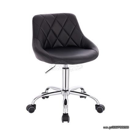 Vanity chair PU Leather Black Color - 5420136