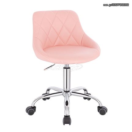 Vanity chair PU Leather Light Pink Color - 5420138