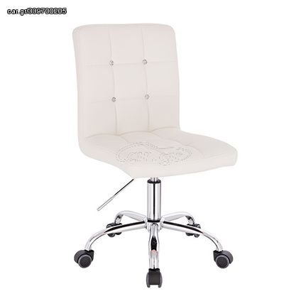 Vanity chair PU Leather White Color - 5400261