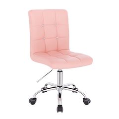 Vanity chair PU Leather Light Pink Color - 5400263