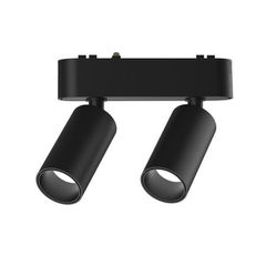 Φωτιστικό σποτ μαγνητικής ράγας ultra slim 2x5W 3CCT 800lm σε μαύρο χρώμα
