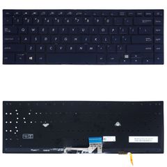 Πληκτρολόγιο - Laptop Keyboard για Asus Zenbook UX580 UX580U UX580GD 0KNB0-4629FS00 AEBKH%02010 9Z.NDXBQ.B0P NSK-WKBBQ 0KNB0-4628UI00 AEBKHR01010 US Backlight Dark Blue ( Κωδ.40646USBL )