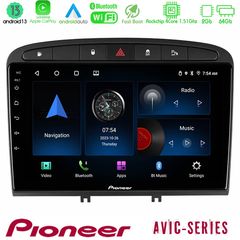 MEGASOUND - Pioneer AVIC 4Core Android13 2+64GB Peugeot 308/RCZ Navigation Multimedia Tablet 9"
