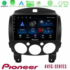 MEGASOUND - Pioneer AVIC 4Core Android13 2+64GB Mazda 2 2008-2014 Navigation Multimedia Tablet 9"