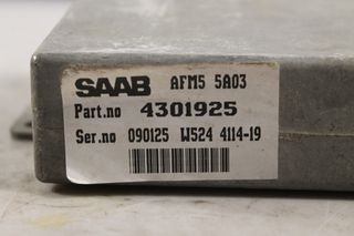 SAAB - 9000 - Εγκέφαλος ECU - - ΕΤΟΣ: 1997 - ΚΩΔ.ΚΑΤ/ΣΤΗ: AFM55A03 4301925 090125W524411419