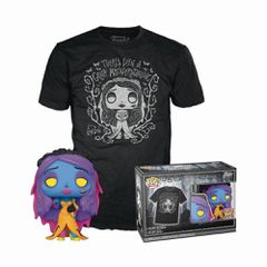 Funko Pop! Tee (Adult): Tim Burtons Corpse Bride - Emily (Blacklight) Vinyl Figure and T-Shirt (XL)