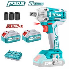 TOTAL ΜΠΟΥΛΟΝΟΚΛΕΙΔΟ ΜΠΑΤΑΡΙΑΣ 300Nm / 20V / 2x5Ah BRUSHLESS (TIWLI20010-4S25)